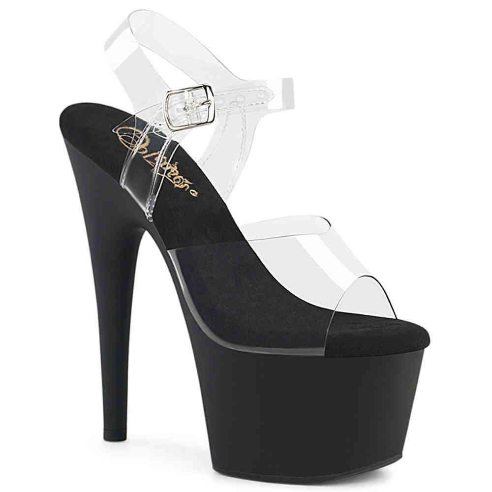 Pleaser - ADORE708 Sandale à bride à la cheville - Transparent Product image